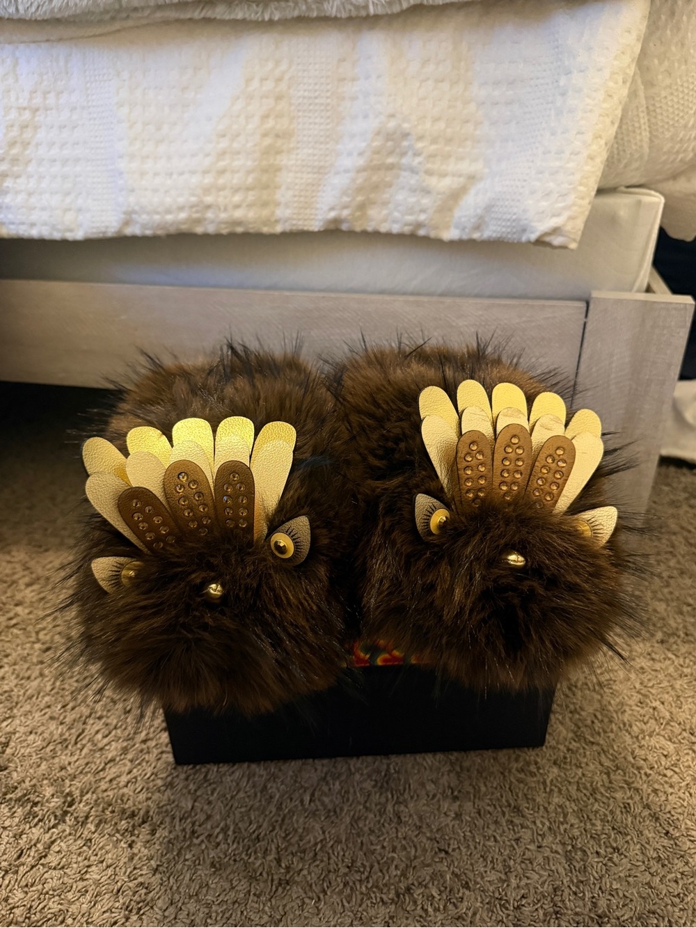 Kurt Geiger Eagle Fluff Slipper